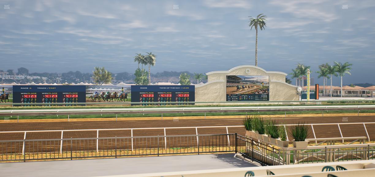 Del Mar Thoroughbred Club - Section Stretch Run Grill E Lvl 1 Tbl 43 Seat View