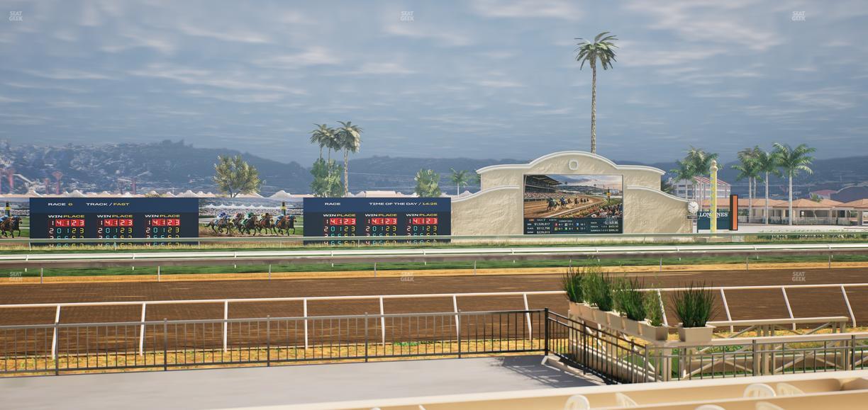 Del Mar Thoroughbred Club - Section Stretch Run Grill E Lvl 1 Tbl 43 Seat View