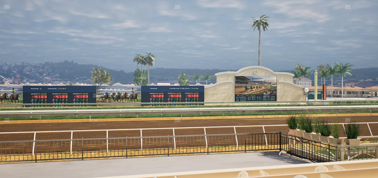 Del Mar Thoroughbred Club - Section Stretch Run Grill E Lvl 1 Tbl 45 Seat View