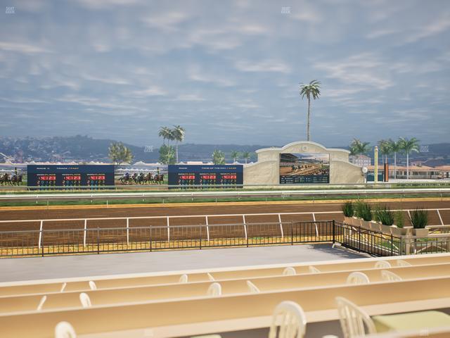 Del Mar Thoroughbred Club - Section Stretch Run Grill E Lvl 1 Tbl 45 Seat View