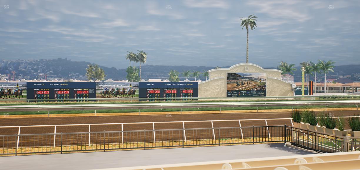 Del Mar Thoroughbred Club - Section Stretch Run Grill E Lvl 1 Tbl 46 Seat View