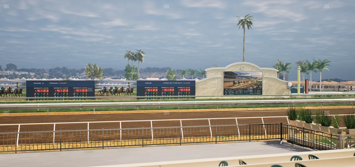 Del Mar Thoroughbred Club - Section Stretch Run Grill E Lvl 1 Tbl 46 Seat View