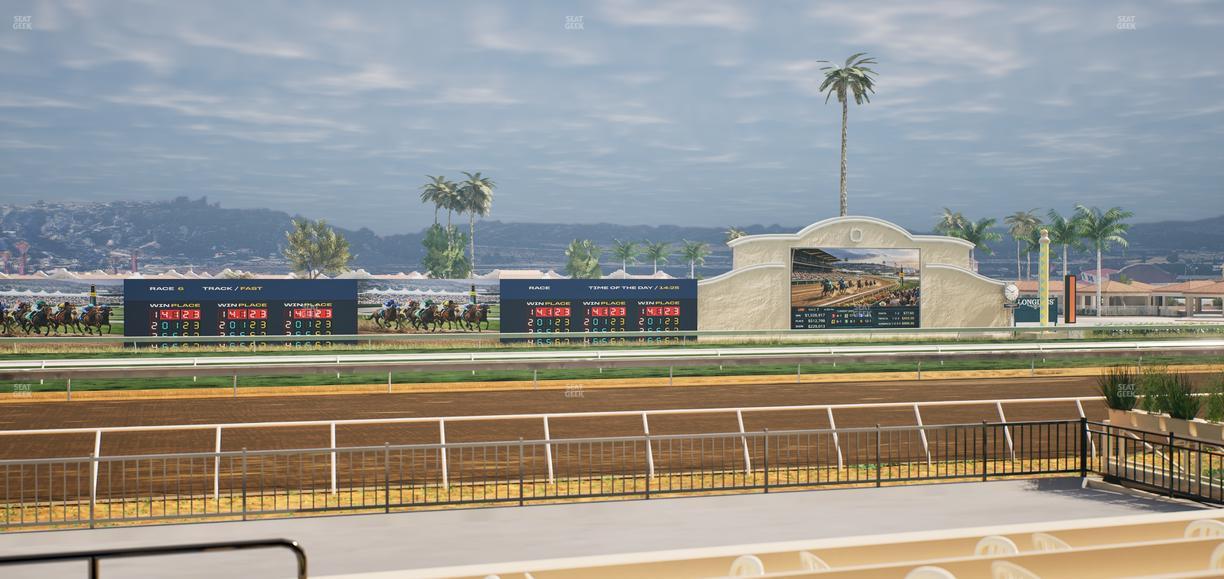 Del Mar Thoroughbred Club - Section Stretch Run Grill E Lvl 1 Tbl 48 Seat View