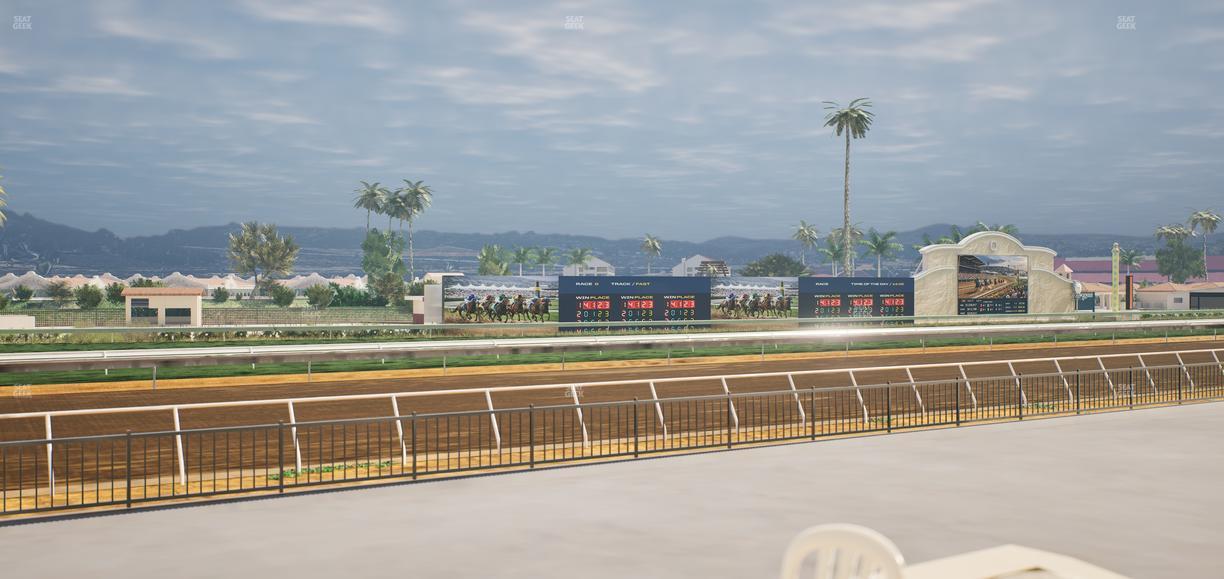 Del Mar Thoroughbred Club - Section Stretch Run Grill G Lvl 1 Tbl 322 Seat View