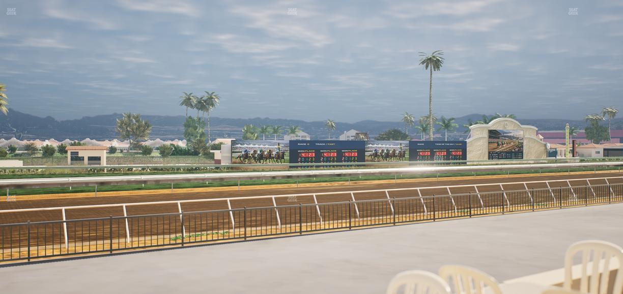 Del Mar Thoroughbred Club - Section Stretch Run Grill G Lvl 1 Tbl 324 Seat View