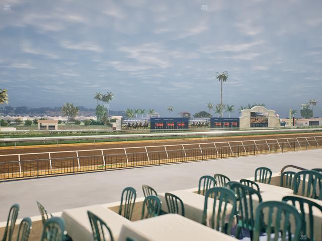 Del Mar Thoroughbred Club - Section Stretch Run Grill G Lvl 1 Tbl 327 Seat View