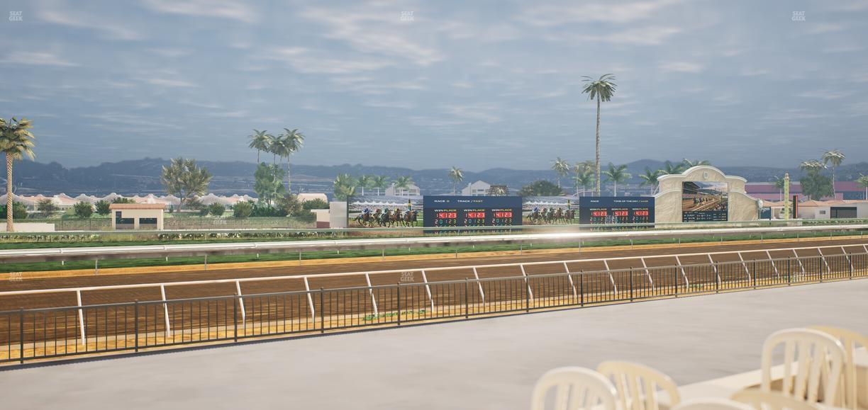 Del Mar Thoroughbred Club - Section Stretch Run Grill G Lvl 1 Tbl 330 Seat View