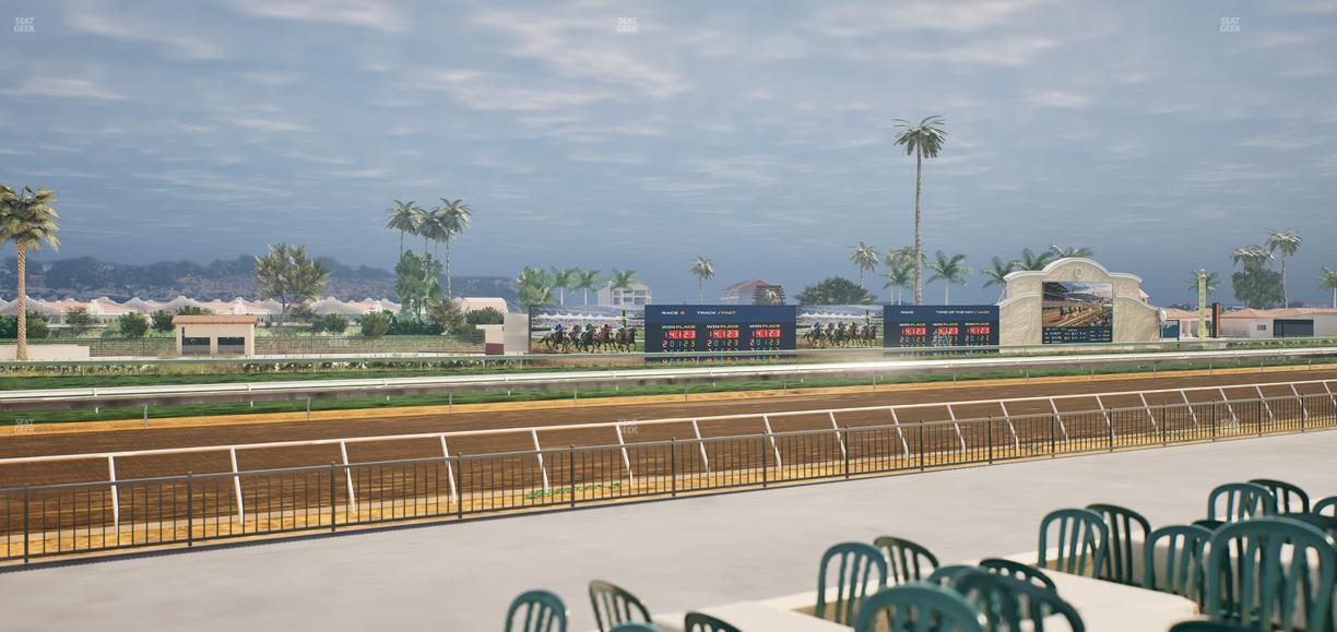 Del Mar Thoroughbred Club - Section Stretch Run Grill G Lvl 1 Tbl 331 Seat View