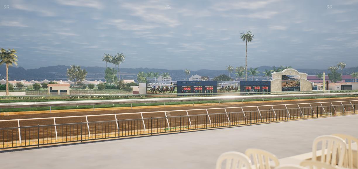 Del Mar Thoroughbred Club - Section Stretch Run Grill G Lvl 1 Tbl 332 Seat View