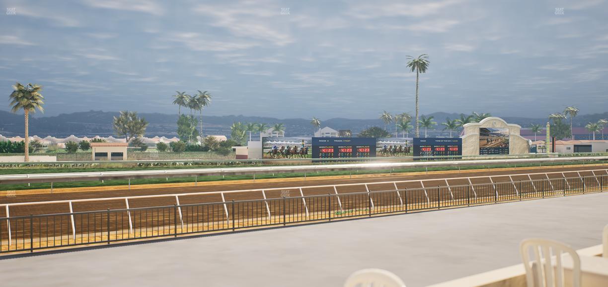 Del Mar Thoroughbred Club - Section Stretch Run Grill G Lvl 1 Tbl 342 Seat View