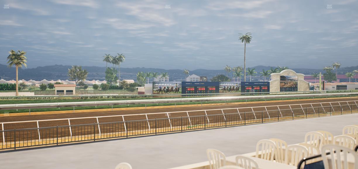 Del Mar Thoroughbred Club - Section Stretch Run Grill G Lvl 1 Tbl 343 Seat View
