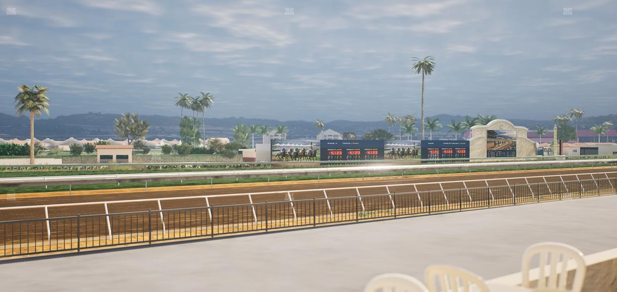 Del Mar Thoroughbred Club - Section Stretch Run Grill G Lvl 1 Tbl 344 Seat View