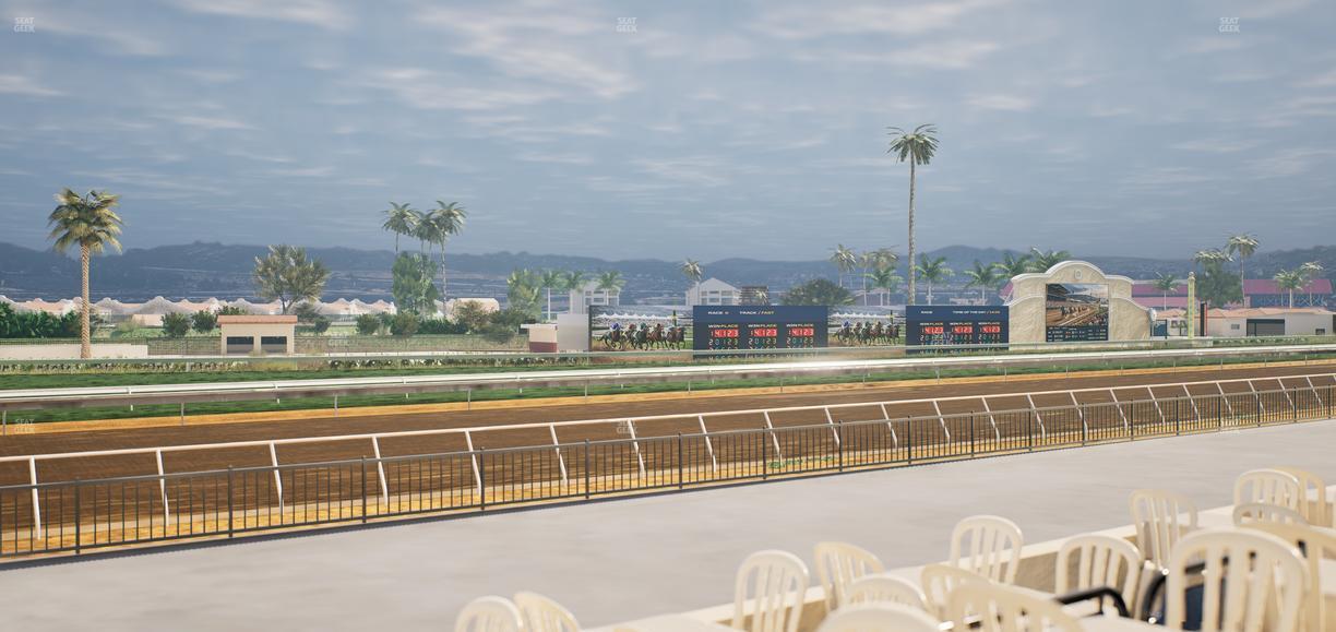 Del Mar Thoroughbred Club - Section Stretch Run Grill G Lvl 1 Tbl 347 Seat View