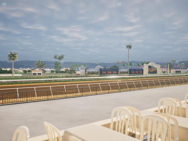 Del Mar Thoroughbred Club - Section Stretch Run Grill G Lvl 1 Tbl 348 Seat View