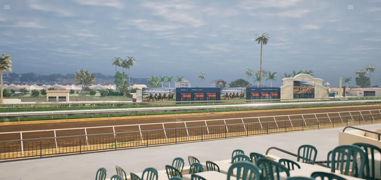Del Mar Thoroughbred Club - Section Stretch Run Grill G Lvl 1 Tbl 366 Seat View