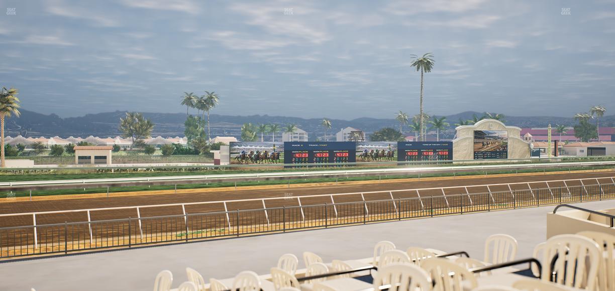 Del Mar Thoroughbred Club - Section Stretch Run Grill G Lvl 1 Tbl 366 Seat View