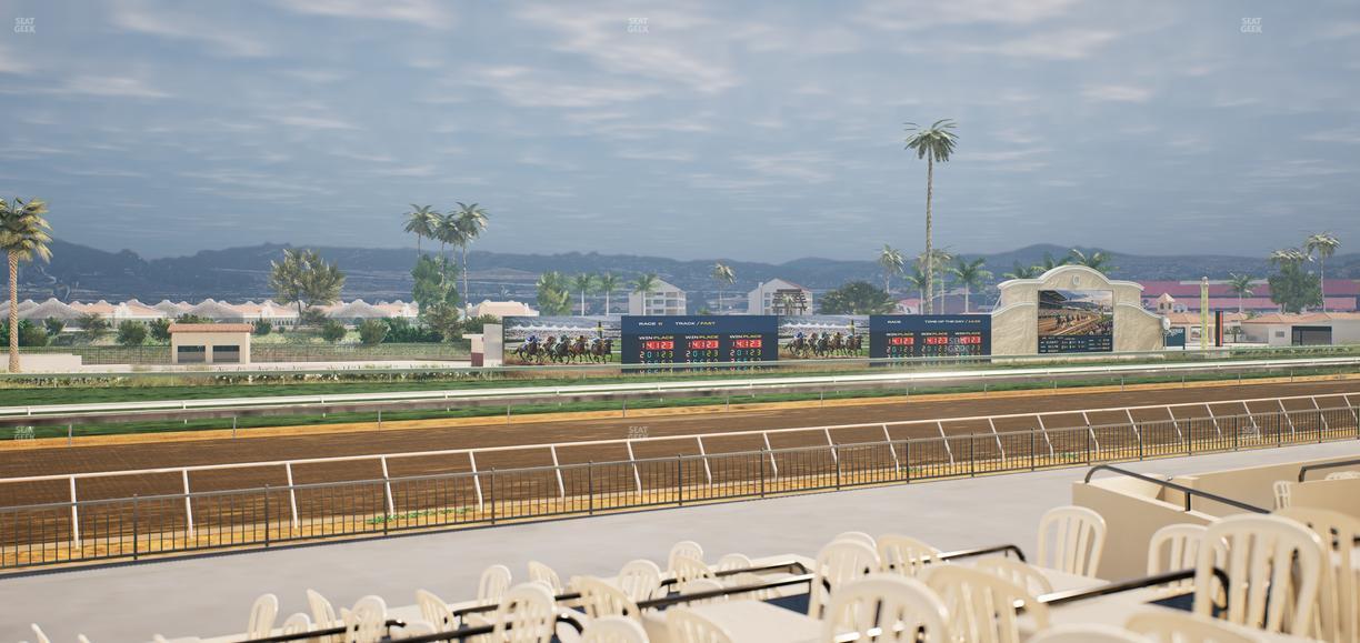 Del Mar Thoroughbred Club - Section Stretch Run Grill G Lvl 1 Tbl 367 Seat View