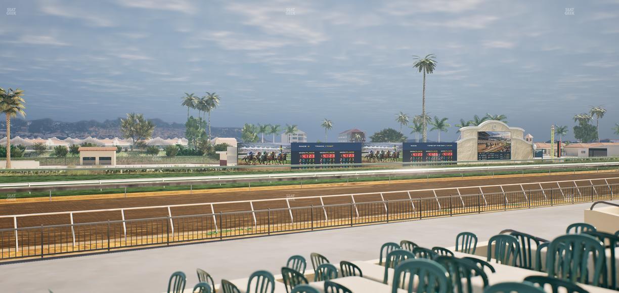 Del Mar Thoroughbred Club - Section Stretch Run Grill G Lvl 1 Tbl 368 Seat View