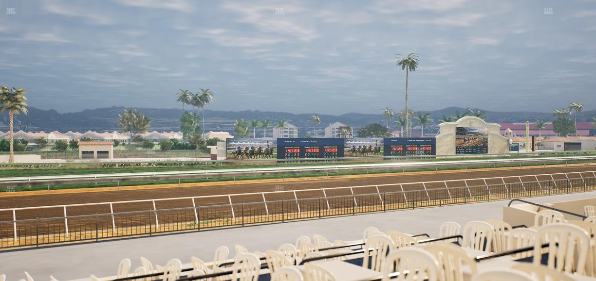 Del Mar Thoroughbred Club - Section Stretch Run Grill G Lvl 1 Tbl 369 Seat View