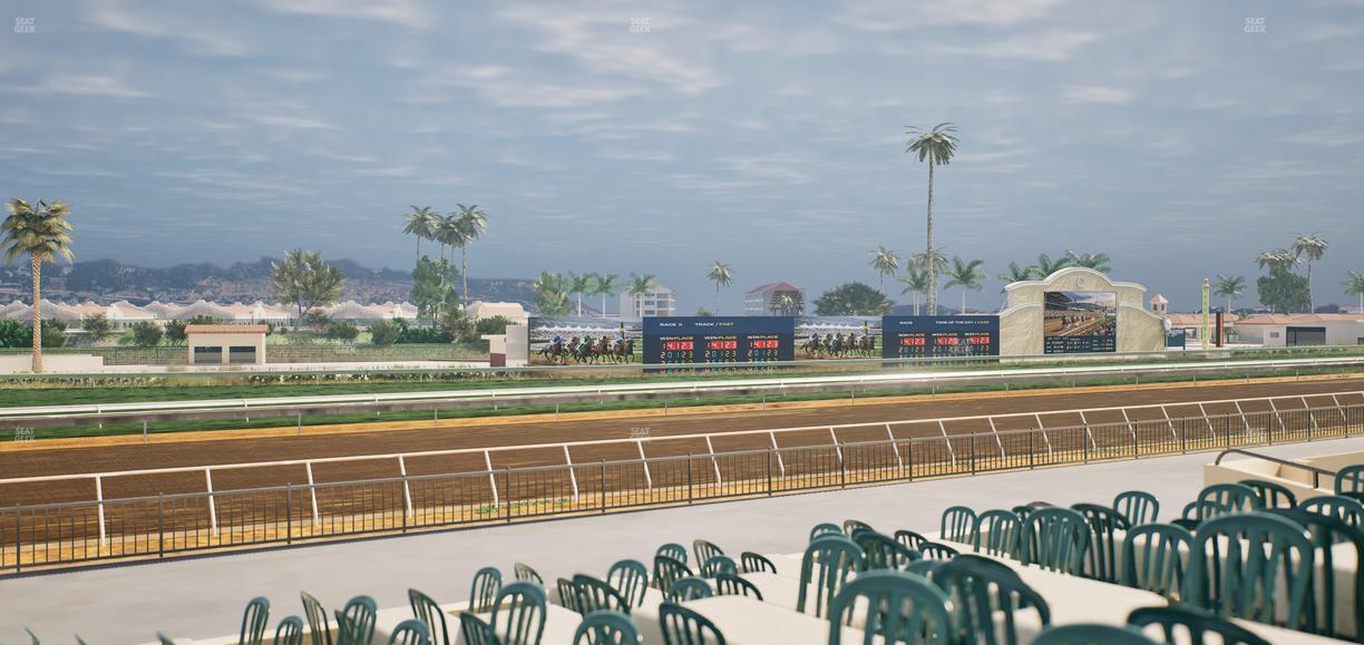 Del Mar Thoroughbred Club - Section Stretch Run Grill G Lvl 1 Tbl 371 Seat View