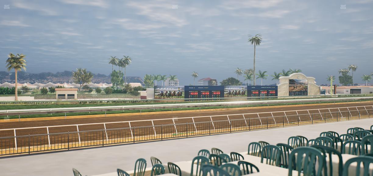Del Mar Thoroughbred Club - Section Stretch Run Grill G Lvl 1 Tbl 380 Seat View