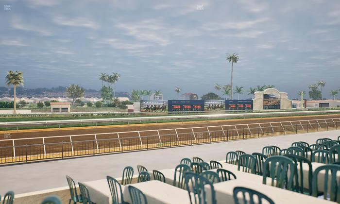 Del Mar Thoroughbred Club - Section Stretch Run Grill G Lvl 1 Tbl 380 Seat View