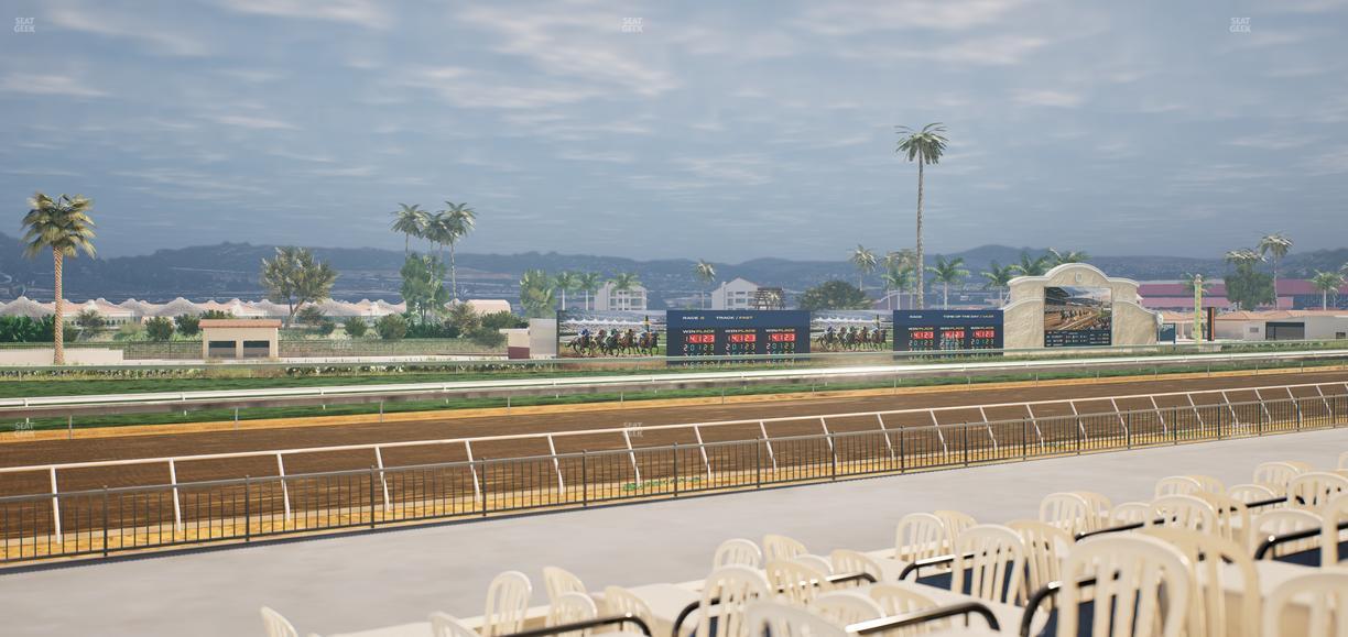 Del Mar Thoroughbred Club - Section Stretch Run Grill G Lvl 1 Tbl 380 Seat View