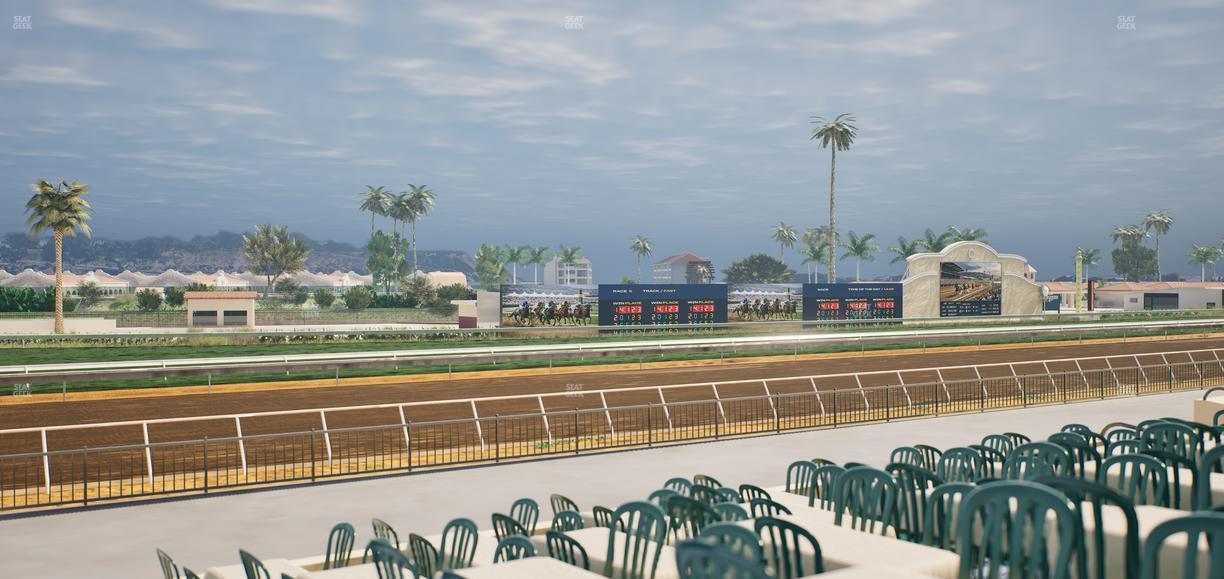 Del Mar Thoroughbred Club - Section Stretch Run Grill G Lvl 1 Tbl 381 Seat View