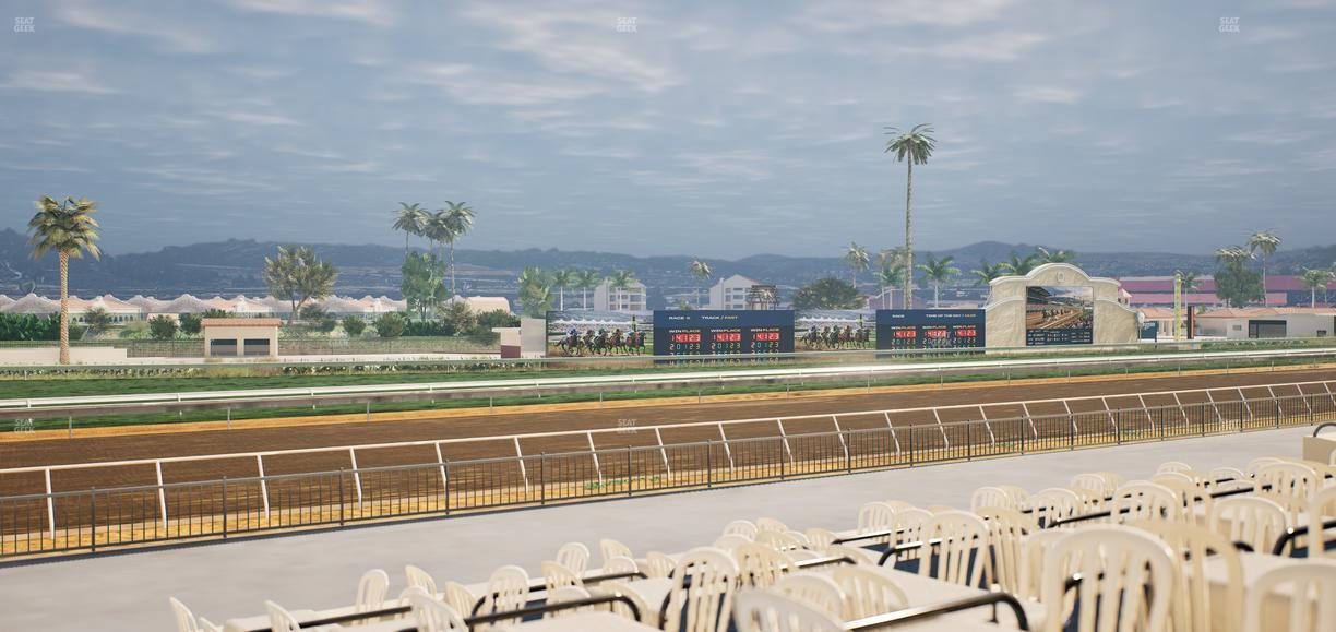 Del Mar Thoroughbred Club - Section Stretch Run Grill G Lvl 1 Tbl 381 Seat View