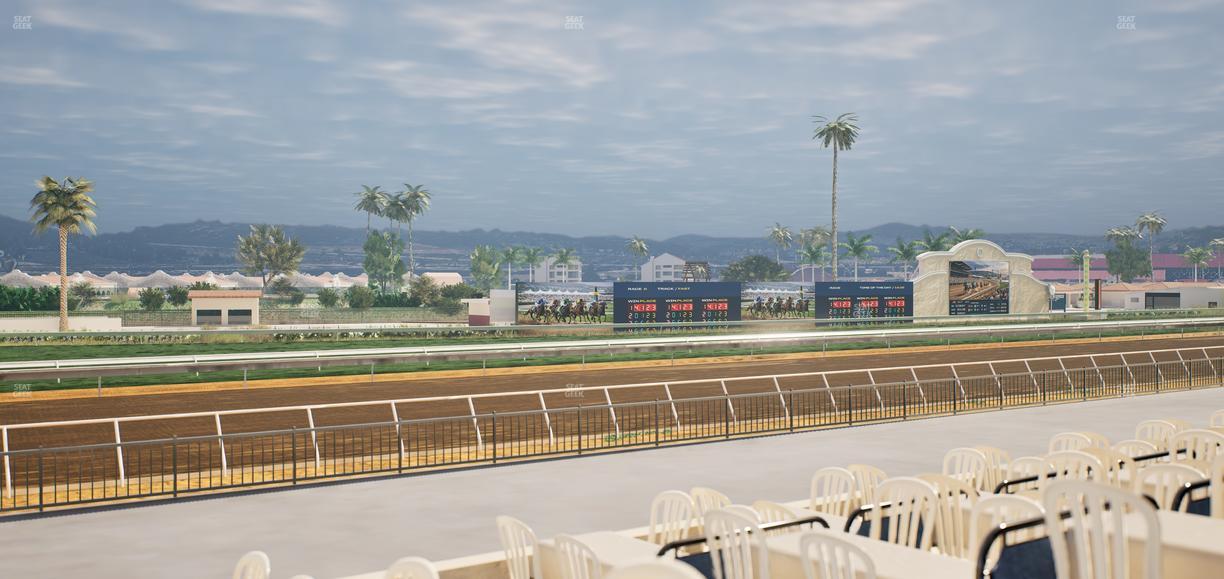 Del Mar Thoroughbred Club - Section Stretch Run Grill G Lvl 1 Tbl 382 Seat View