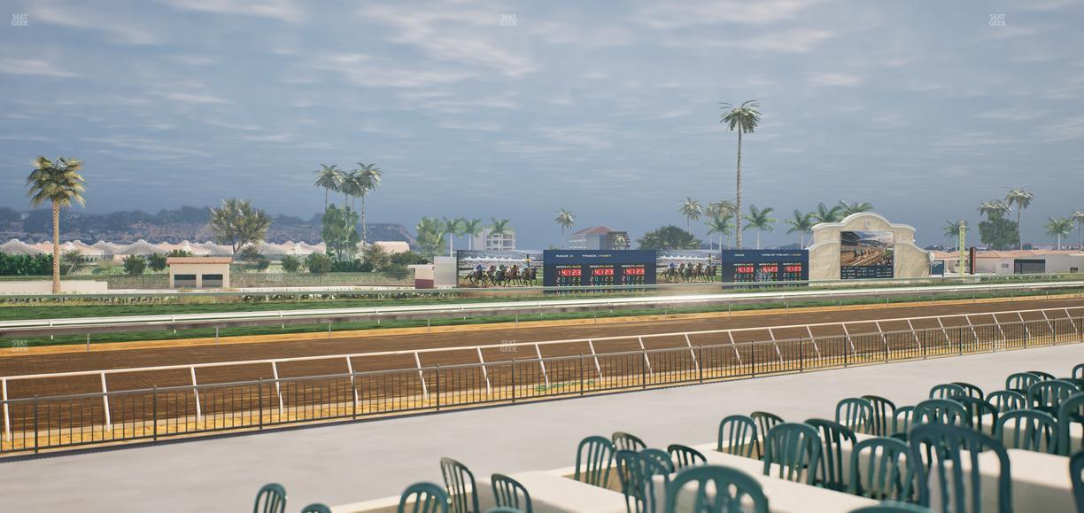 Del Mar Thoroughbred Club - Section Stretch Run Grill G Lvl 1 Tbl 382 Seat View