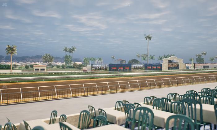 Del Mar Thoroughbred Club - Section Stretch Run Grill G Lvl 1 Tbl 382 Seat View