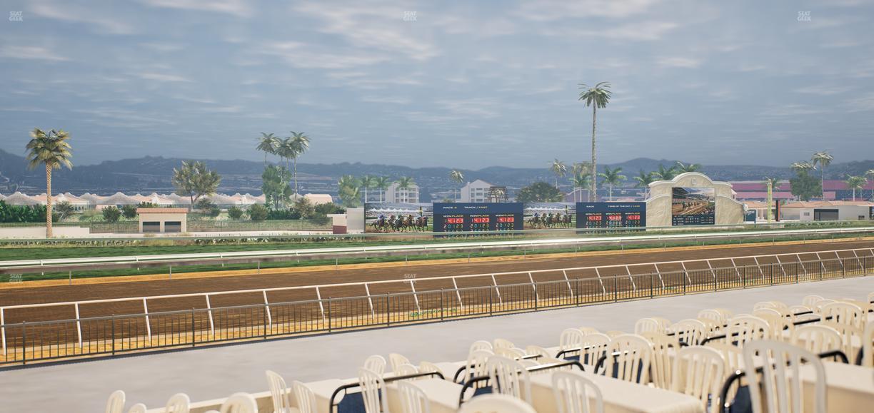 Del Mar Thoroughbred Club - Section Stretch Run Grill G Lvl 1 Tbl 383 Seat View