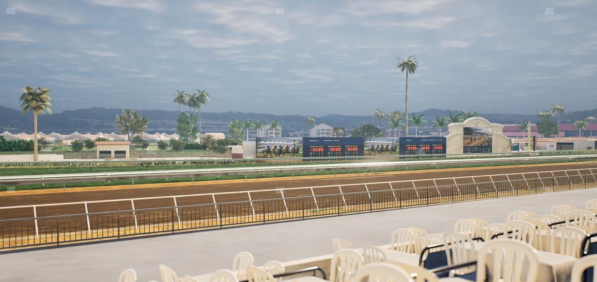 Del Mar Thoroughbred Club - Section Stretch Run Grill G Lvl 1 Tbl 384 Seat View