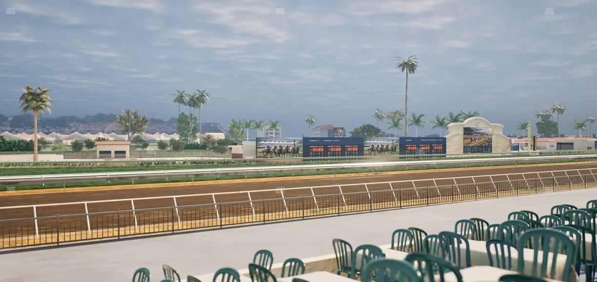 Del Mar Thoroughbred Club - Section Stretch Run Grill G Lvl 1 Tbl 384 Seat View