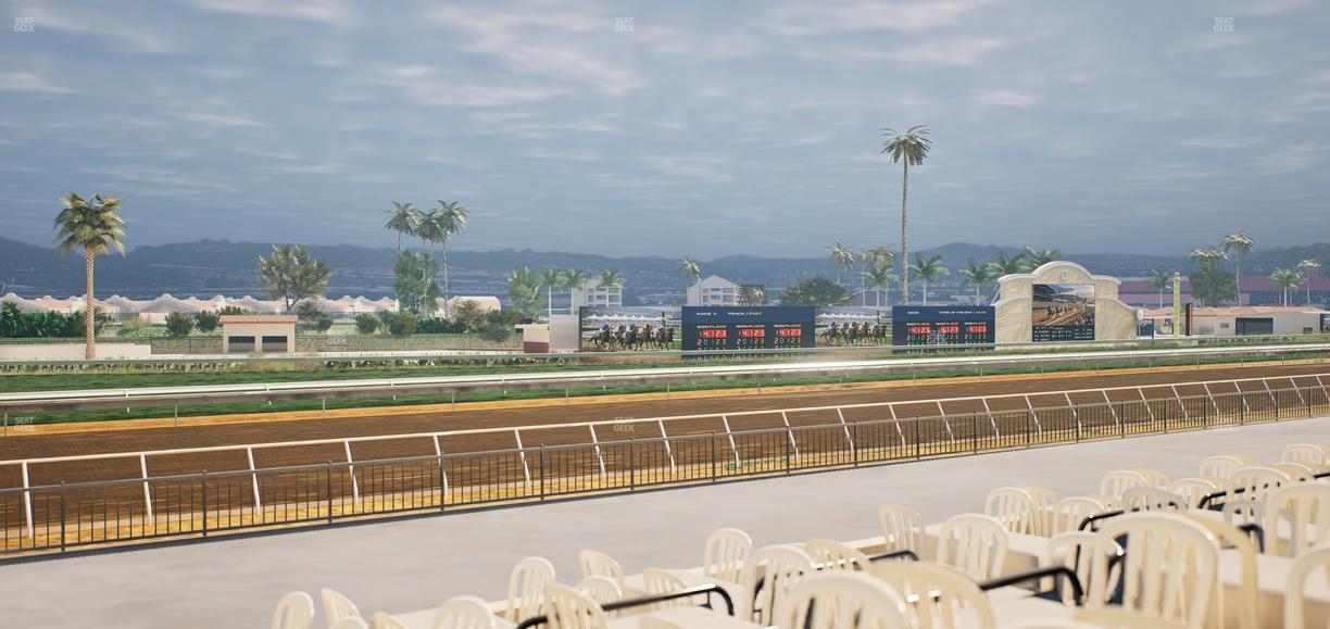 Del Mar Thoroughbred Club - Section Stretch Run Grill G Lvl 1 Tbl 386 Seat View