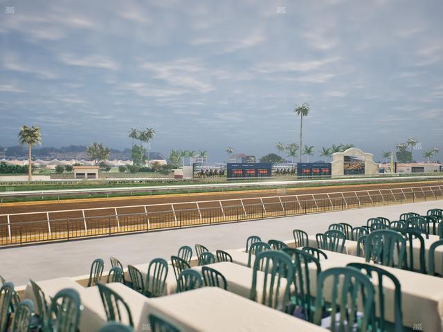Del Mar Thoroughbred Club - Section Stretch Run Grill G Lvl 1 Tbl 386 Seat View