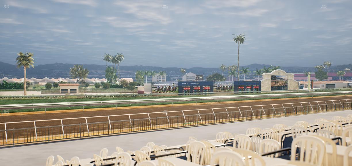 Del Mar Thoroughbred Club - Section Stretch Run Grill G Lvl 1 Tbl 387 Seat View
