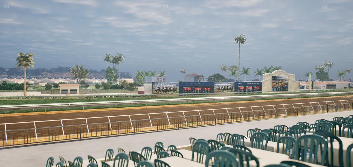 Del Mar Thoroughbred Club - Section Stretch Run Grill G Lvl 1 Tbl 387 Seat View