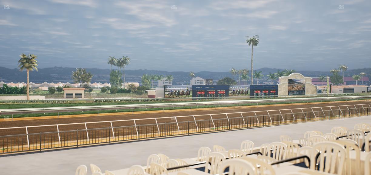 Del Mar Thoroughbred Club - Section Stretch Run Grill G Lvl 1 Tbl 388 Seat View