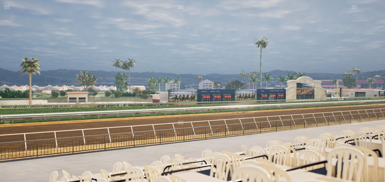 Del Mar Thoroughbred Club - Section Stretch Run Grill G Lvl 1 Tbl 389 Seat View