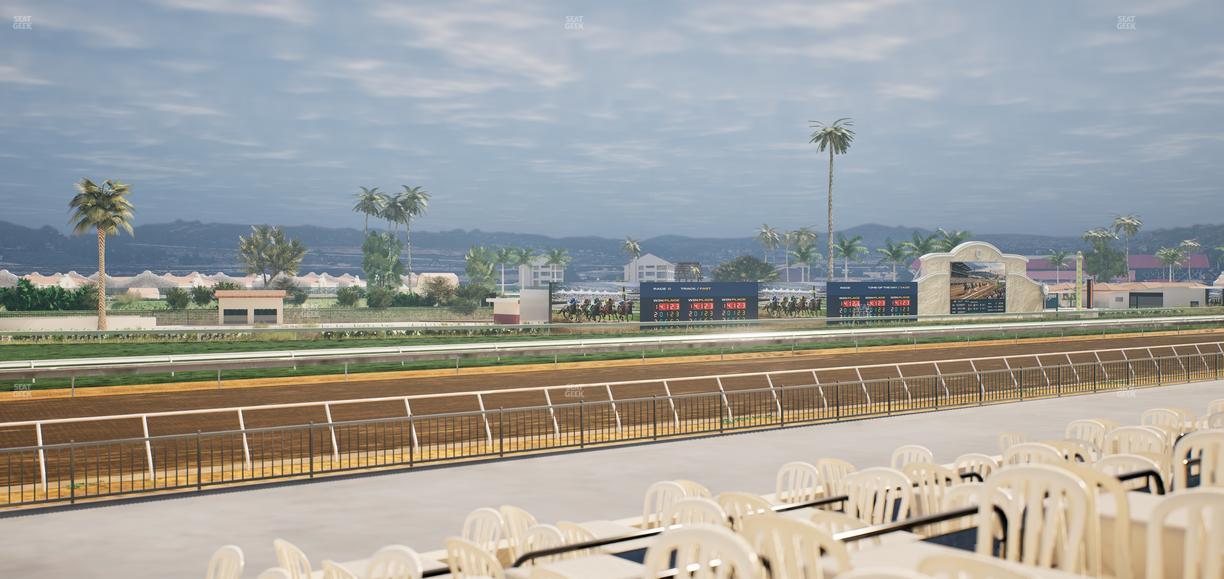 Del Mar Thoroughbred Club - Section Stretch Run Grill G Lvl 1 Tbl 390 Seat View