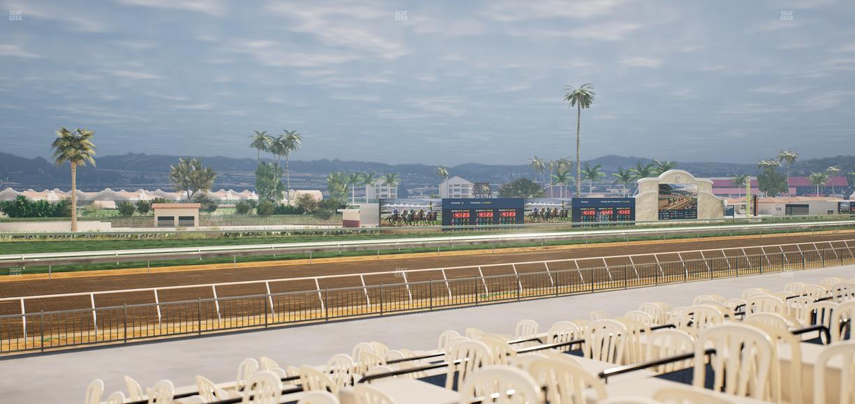 Del Mar Thoroughbred Club - Section Stretch Run Grill G Lvl 1 Tbl 391 Seat View
