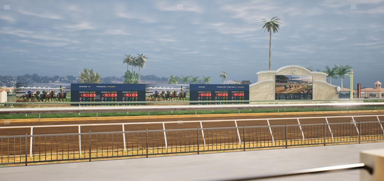 Del Mar Thoroughbred Club - Section Stretch Run Grill W Lvl 1 Tbl 100 Seat View