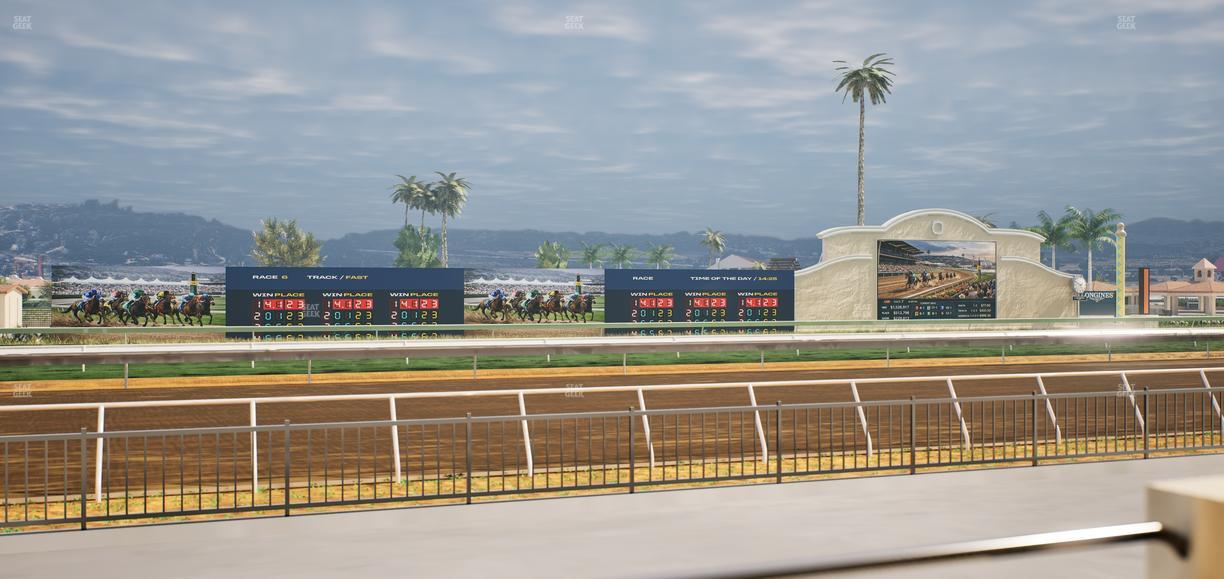 Del Mar Thoroughbred Club - Section Stretch Run Grill W Lvl 1 Tbl 100 Seat View