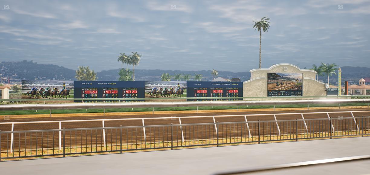 Del Mar Thoroughbred Club - Section Stretch Run Grill W Lvl 1 Tbl 101 Seat View