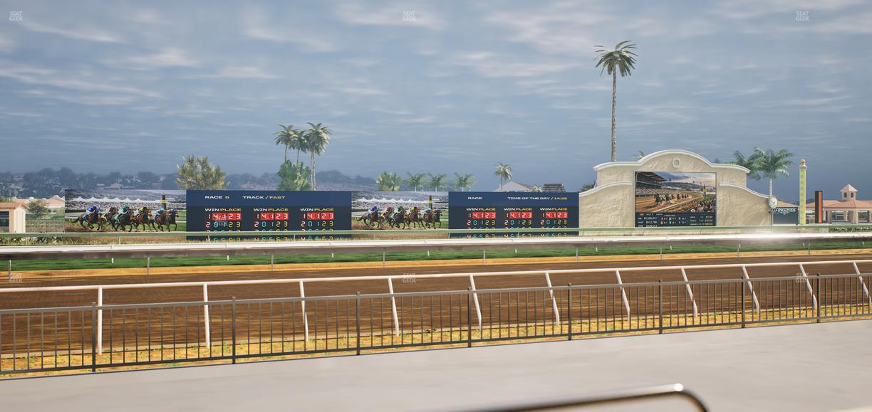 Del Mar Thoroughbred Club - Section Stretch Run Grill W Lvl 1 Tbl 102 Seat View