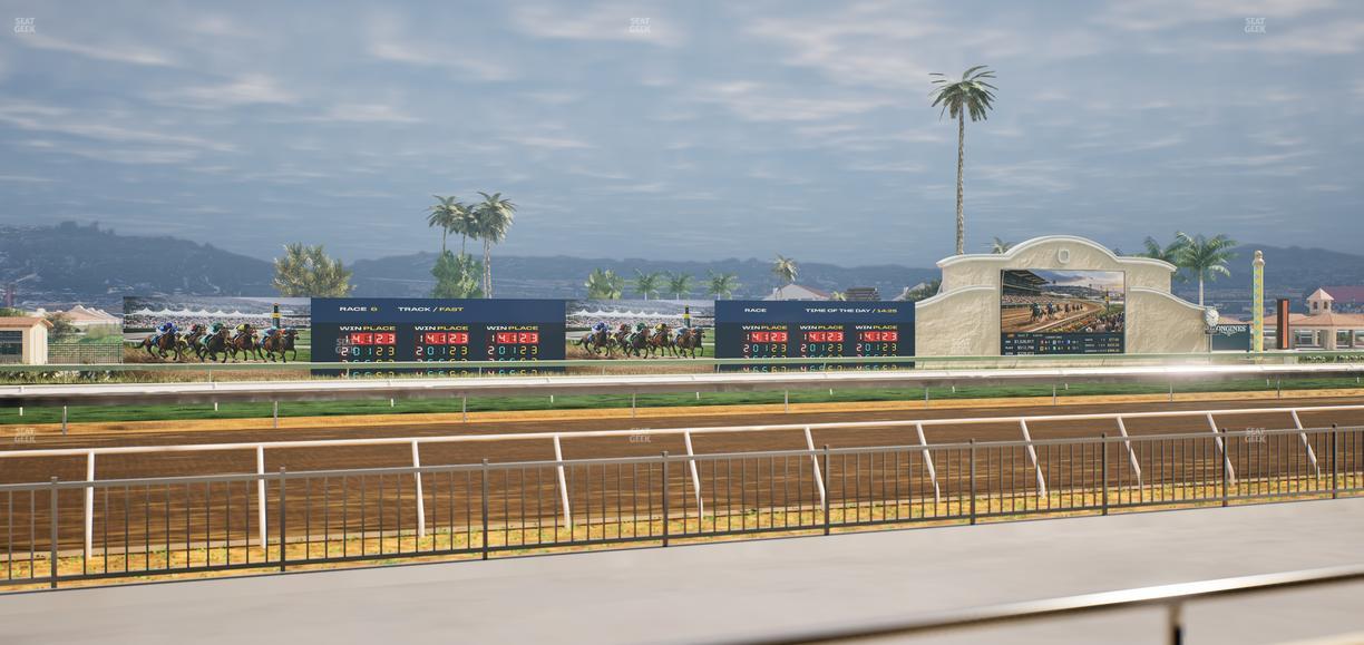 Del Mar Thoroughbred Club - Section Stretch Run Grill W Lvl 1 Tbl 103 Seat View