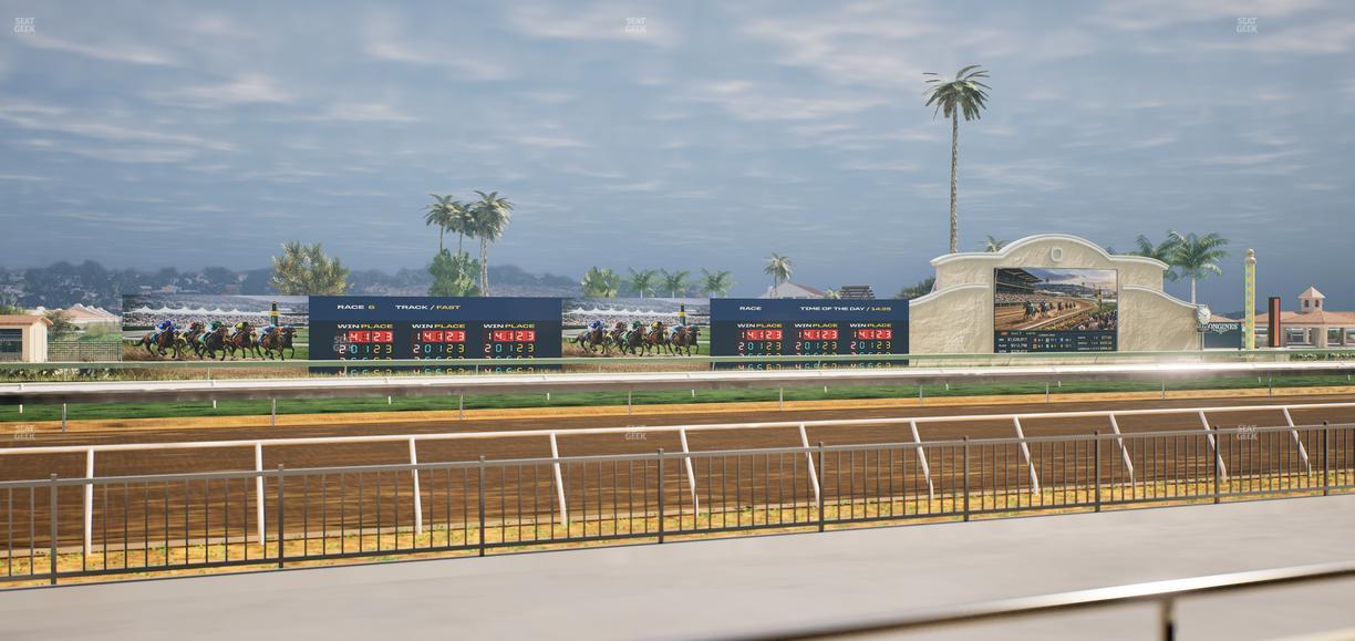 Del Mar Thoroughbred Club - Section Stretch Run Grill W Lvl 1 Tbl 103 Seat View