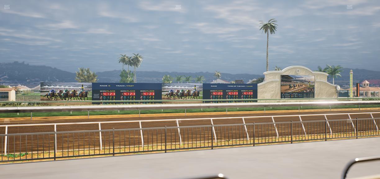 Del Mar Thoroughbred Club - Section Stretch Run Grill W Lvl 1 Tbl 104 Seat View